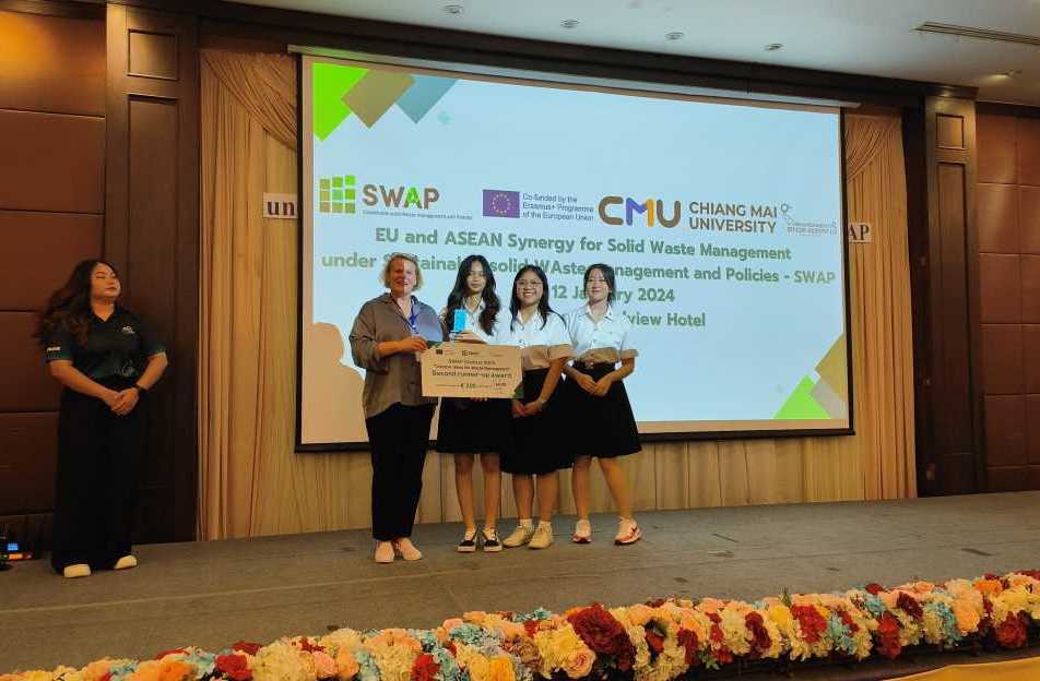 The SWAP-Contest “Creative Ideas for Waste Management” winners in Chiang Mai
