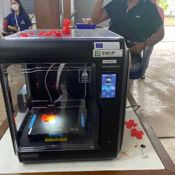 3D printing of recycled plastic materials 